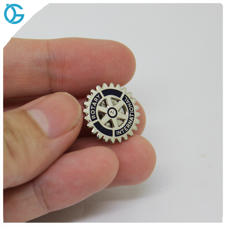 Silver Metal Custom Hard Enamel Rotary Pin