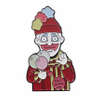 A playful enamel lapel pin featuring a clown in striped outfit, holding a balloon, with "This is me" text, ideal for fun and creative designs.