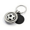  Custom Metal 3D Football Soccer Basketball Keychain 