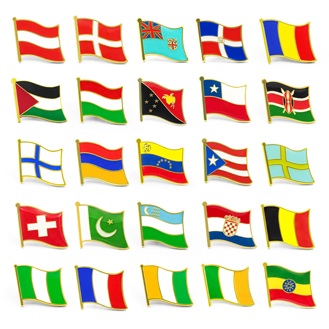 Custom Enamel Flag Pin