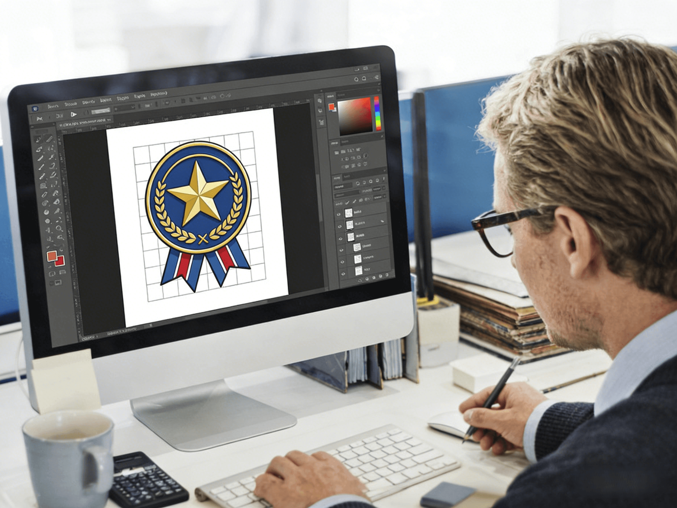 lapel pin Digital Design