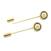 Pendant Chain Tie Clip – Rotary International Gold Enamel Lapel Pin