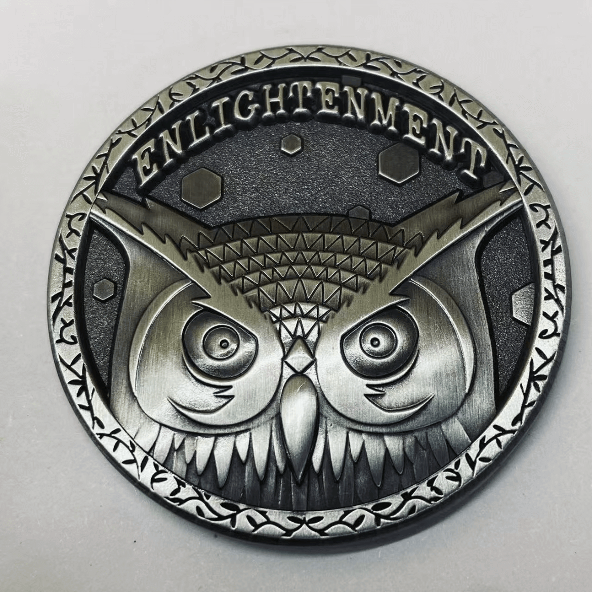 custom-challenge-coin-owl-enlightenment-3d-relief-design