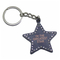 Custom Logo Printed Crystal Star Metal Keychain