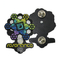 Snowflake Enamel Rotatable Glitter Lapel Pin Badge