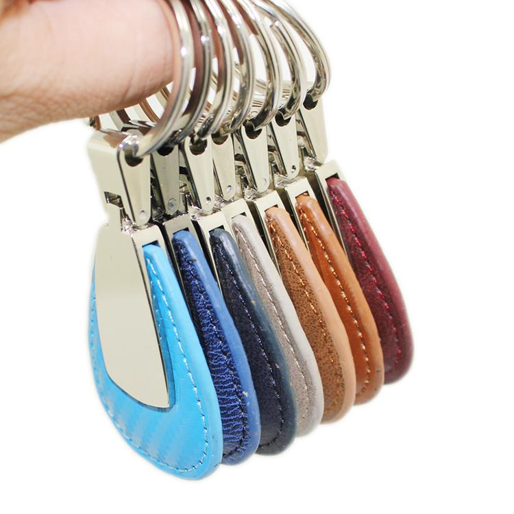 Personalized Logo Printed Blank Leather Key Ring