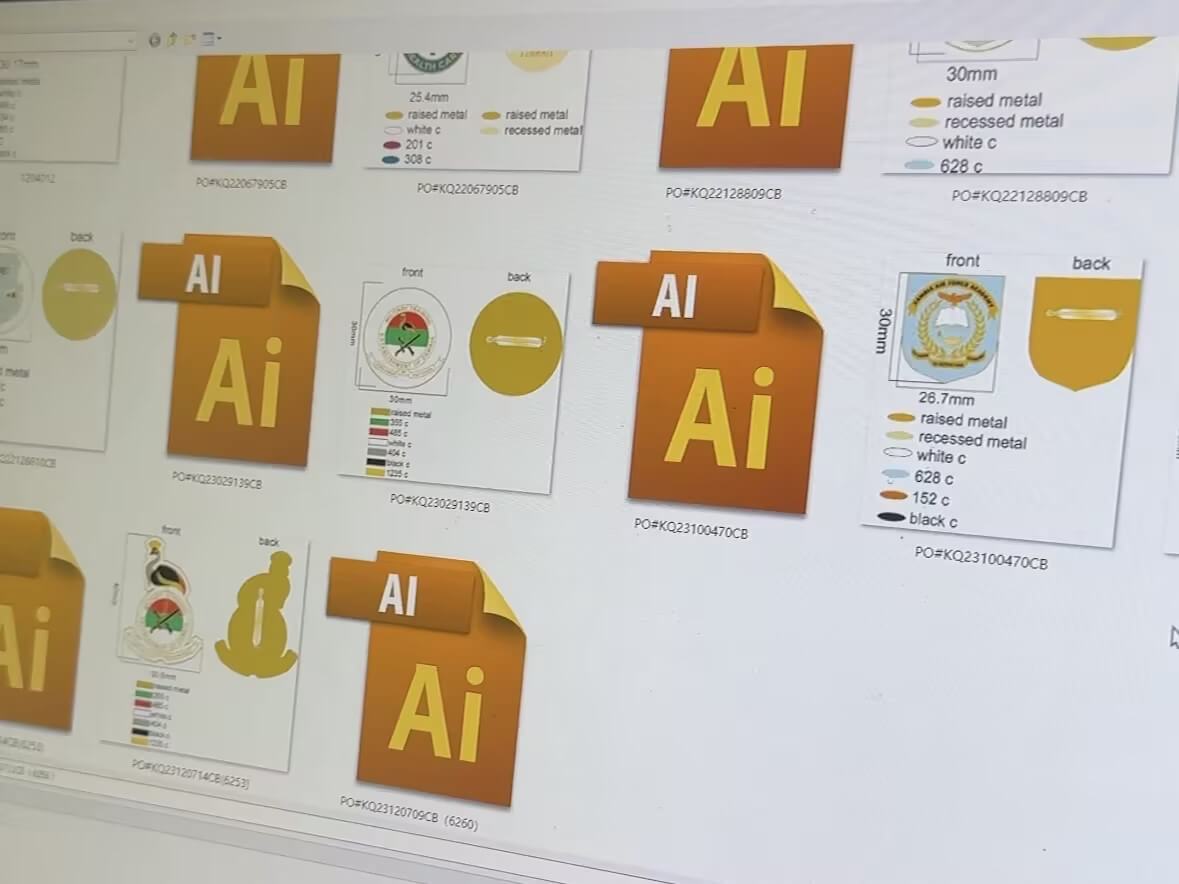 Custom Badge Design Proofs with Specs