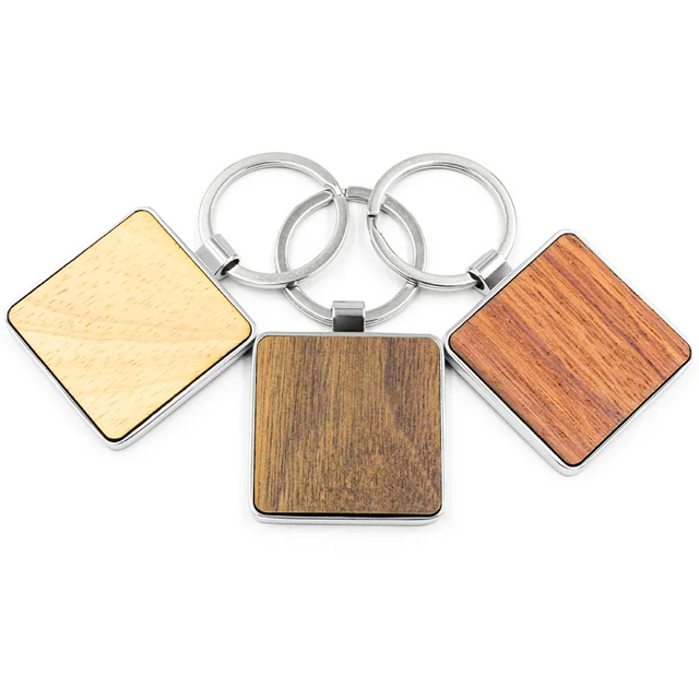 Wood Keychain Bulk Blanks Wholesale Square Ideas Carved Keychain