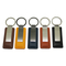 Colorful Custom Logo Engraved Blank Leather Keychain