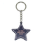 Custom Logo Printed Crystal Star Metal Keychain