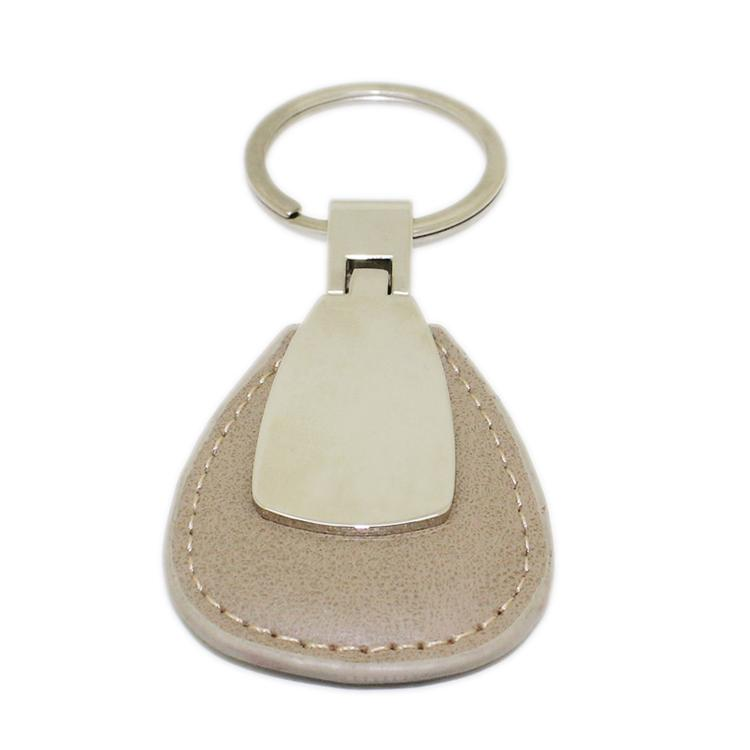 Personalized Logo Printed Blank Leather Key Ring