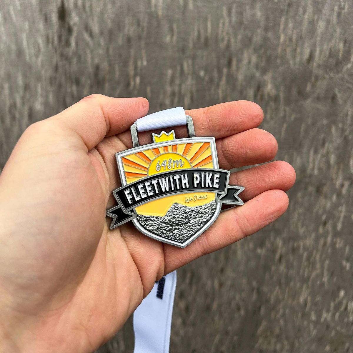 Custom yellow medals for Fleetwith PIKE