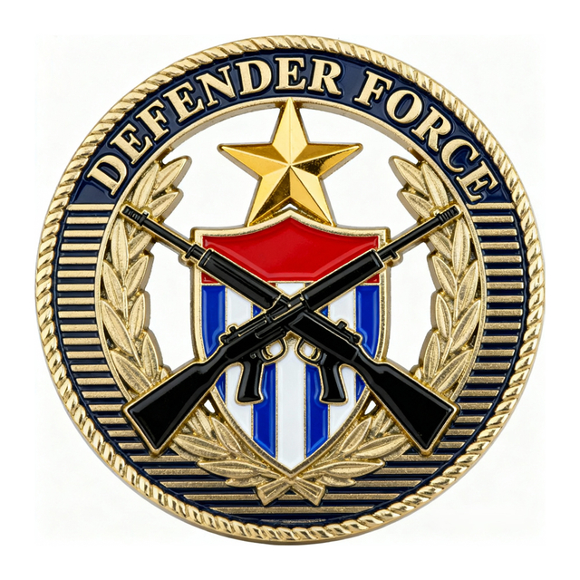 Custom Military Challenge Coins Featuring Army Insignia Desig