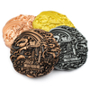 Assorted color custom race medals set, gold/rose gold/bronze/silver custom marathon medals