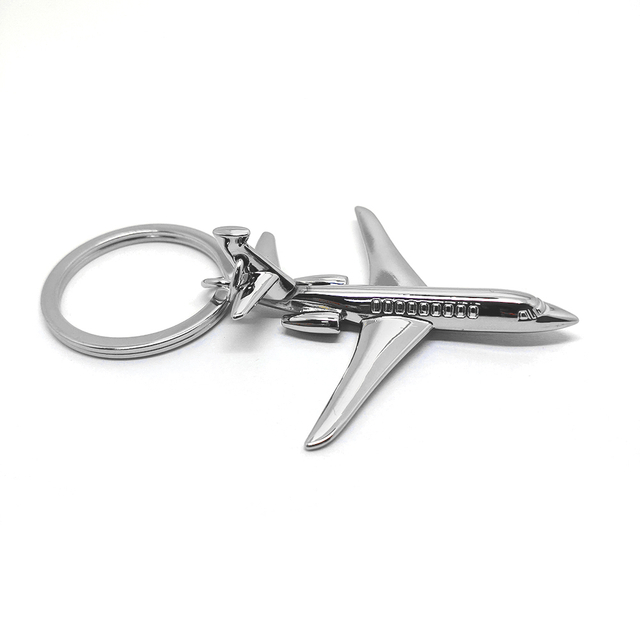 3D Model Personalized Custom Metal Logo Airplane Keychain