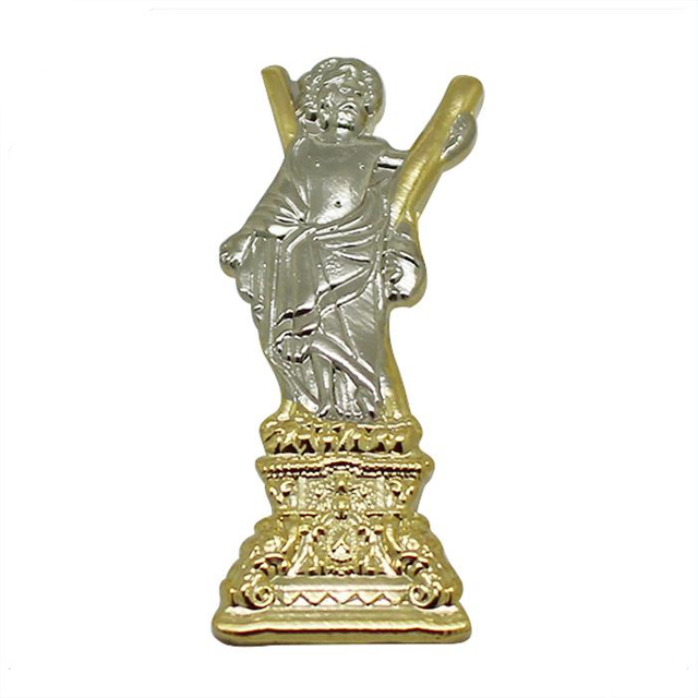Dual-plating 3D Figure Metal Lapel Pin