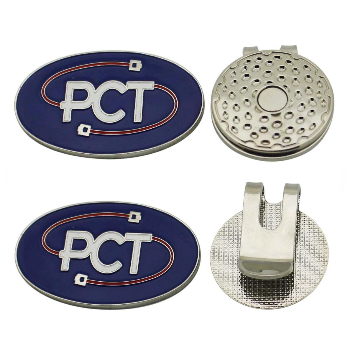 Custom Logo Oval Soft Enamel Golf Hat Clip