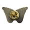 Antique Gold 3D Wing Lapel Pin