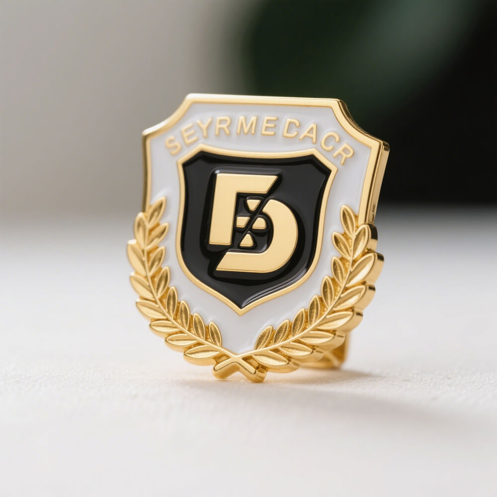 shiny-gold-plated-enamel-shield-badge-pin