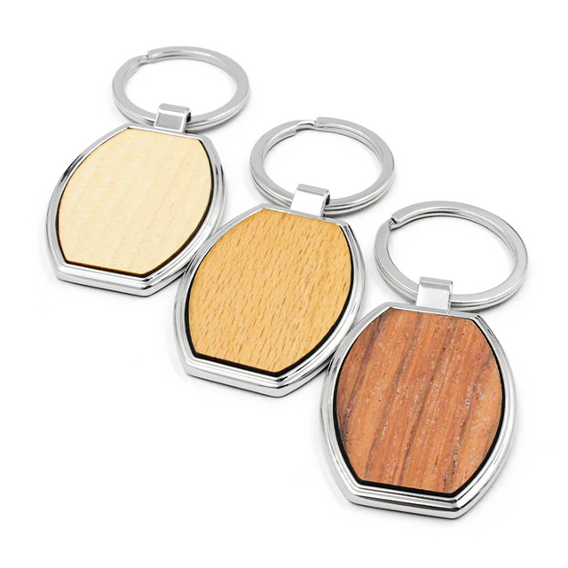 Manufacturer Plain Personalized Carving Wooden Keychain With Logo
