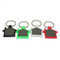 Colorful House Shaped Hard PVC Keychain