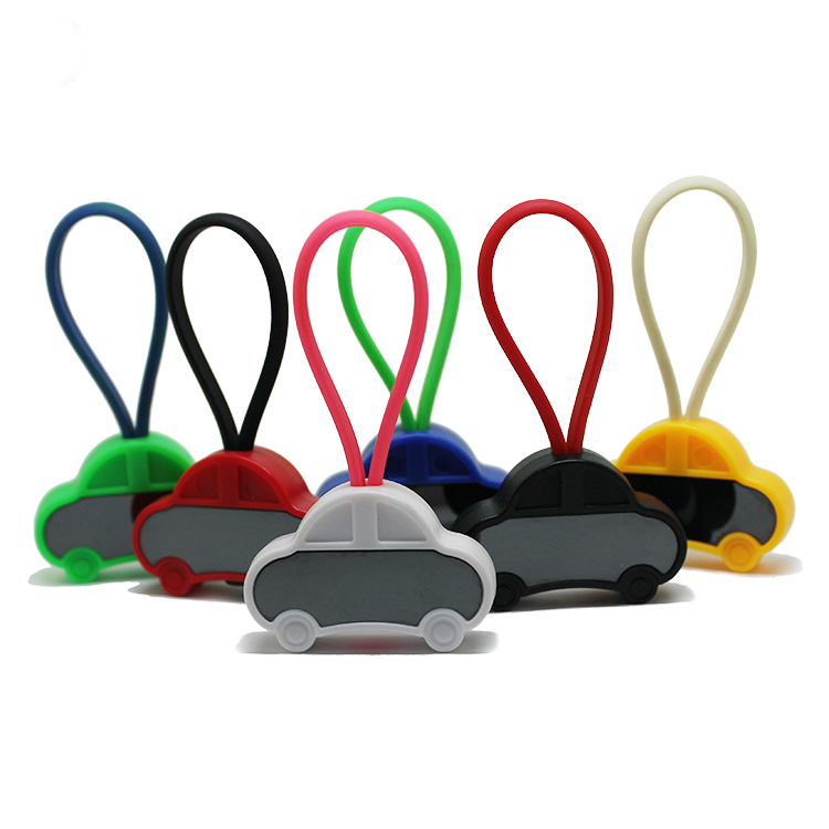 Colorful Car Shaped Hard PVC Keychain