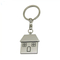 Custom Logo Engraved House Metal Key Chain