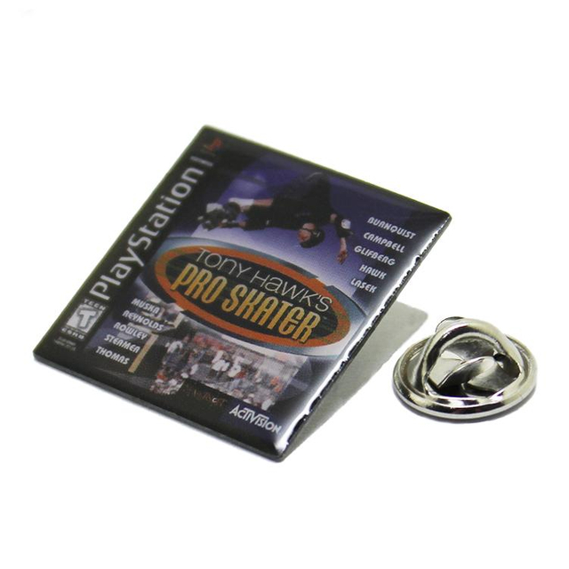 Skating Sports Offset Printing Lapel Pin with Epoxy