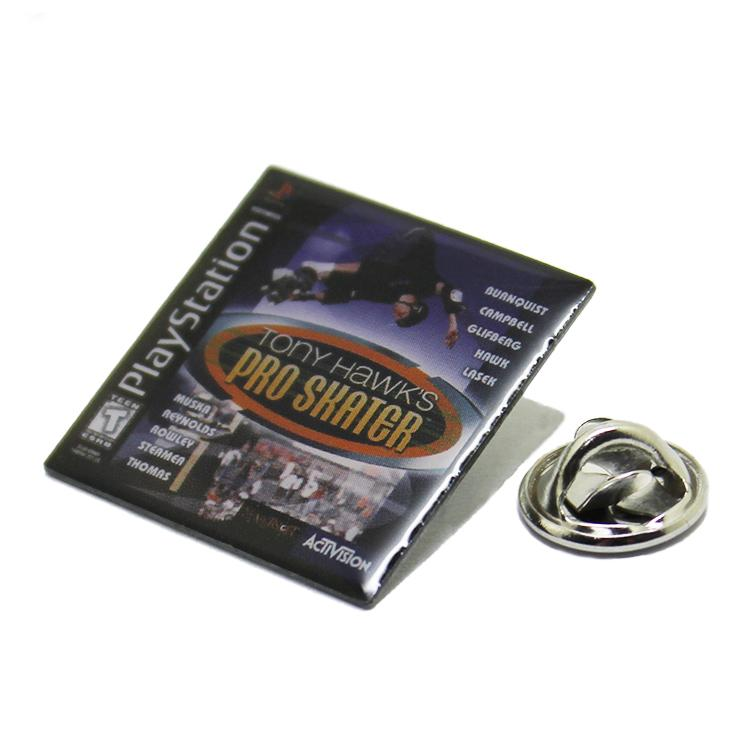 Skating Sports Offset Printing Lapel Pin with Epoxy
