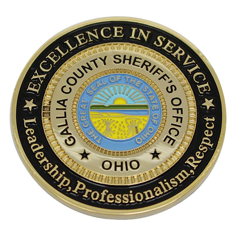 USA Sheriff Soft Enamel Metal Challenge Coin