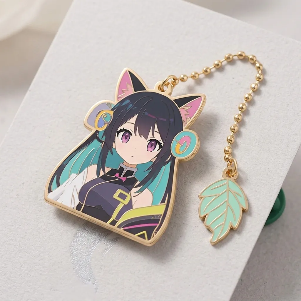 Badge with Hanging Chains